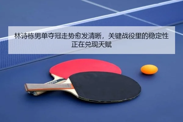 林诗栋男单夺冠走势愈发清晰，关键战役里的稳定性正在兑现天赋 | wangyitiyu
